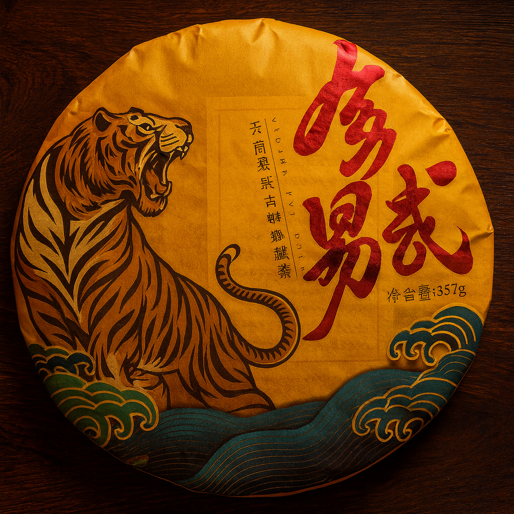 Шу Пуер "Yunnan Yiwu Gushu — Тигр Іу" 357 г